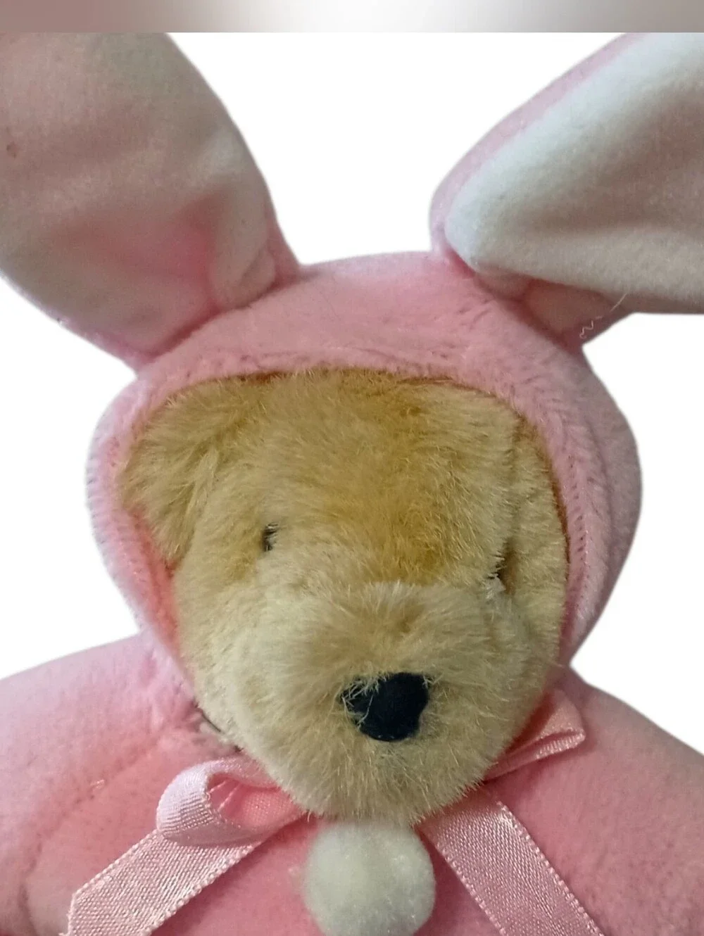 Vintage Muffy VanderBear With Easter Bunny Suit Pink Rabbit Costume Outfit NABCO